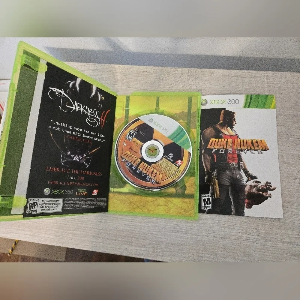 Duke Nukem Forever Microsoft Xbox 360 2011 With Manual Video Game